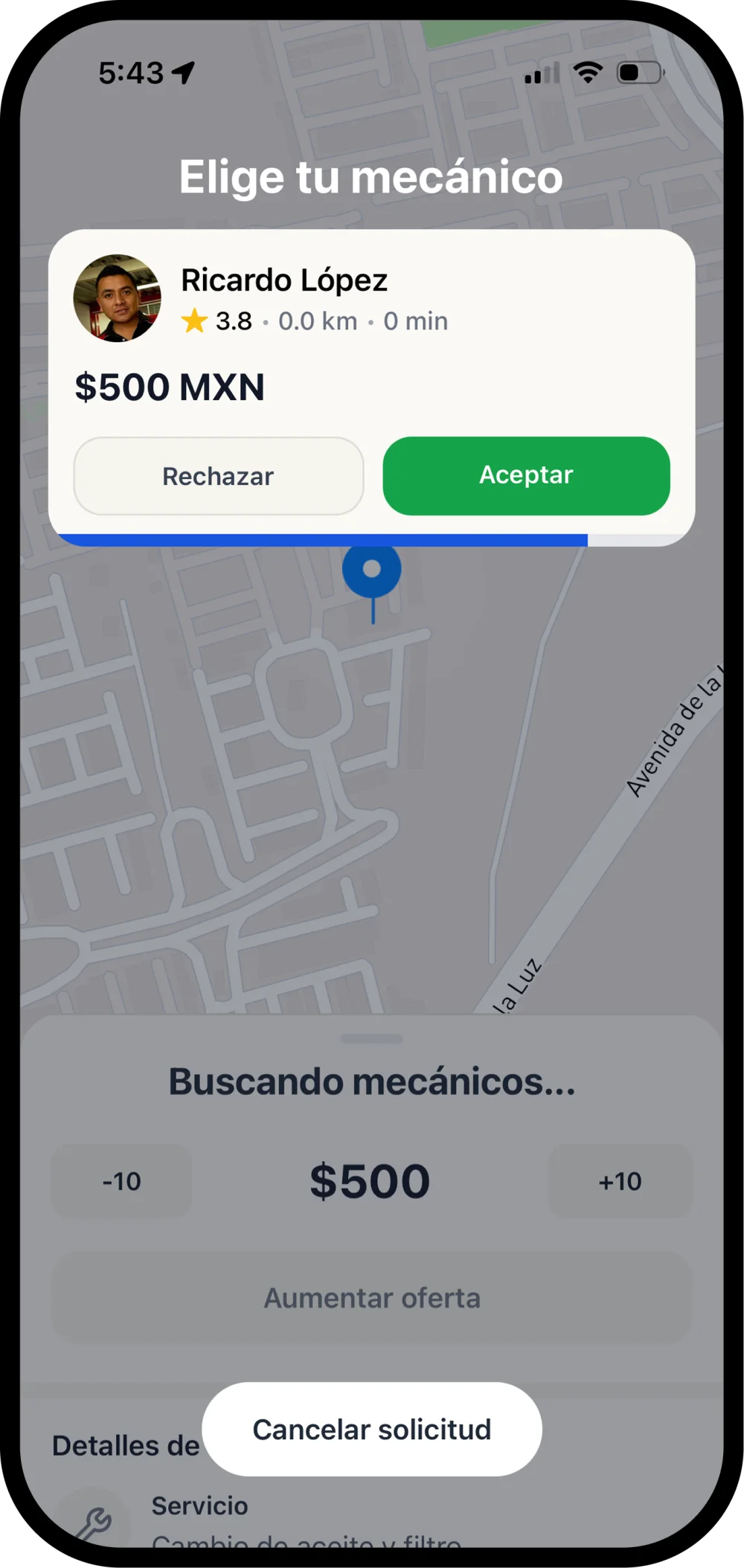 Recibe propuestas y elige